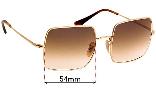 Ray Ban RB1971 Square  Replacement Lenses 54mm wide 