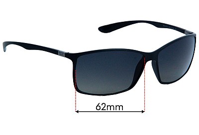Ray Ban RB4179 Liteforce  Replacement Lenses 62mm wide 