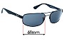 Sunglass Fix Replacement Lenses for Ray Ban RB3445 - 61mm Wide 