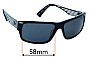 Sunglass Fix Replacement Lenses for Smith Editor - 58mm Wide 