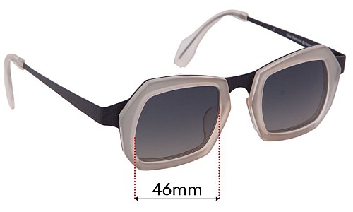 Theo Santorini Replacement Lenses 46mm wide 