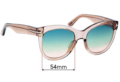 Tom Ford Wallace TF870 Replacement Lenses 54mm wide 