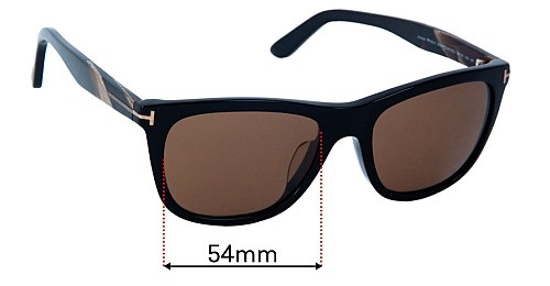 Tom Ford Andrew TF500-F 54mm Replacement Lenses