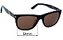 Sunglass Fix Replacement Lenses for Tom Ford Andrew TF500-F - 54mm Wide 