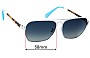 Sunglass Fix Replacement Lenses for Toms  Navigator - 58mm Wide 