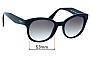 Sunglass Fix Replacement Lenses for Vogue  VO2992-S - 53mm Wide 
