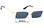 Sunglass Fix Replacement Lenses for Vogue  VO4106-SM - 55mm Wide 