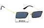 Sunglass Fix Verres de Remplacement pour Vogue VO4106-SM - 55mm Wide 