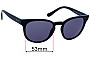 Sunglass Fix Replacement Lenses for Vogue  VO5271-S - 53mm Wide 
