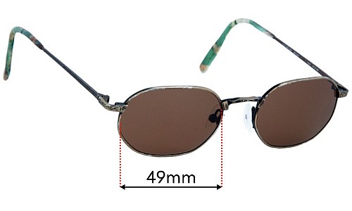 Sunglass Fix Replacement Lenses for Dakota Smith Antique - 49mm Wide Dakota Smith Antique Replacement Lenses 49mm wide