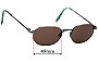 Sunglass Fix Replacement Lenses for Dakota Smith Antique - 49mm Wide 