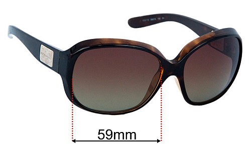 Dolce & Gabbana DG6049 Replacement Lenses 59mm wide 