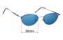 Sunglass Fix Lentes de Repuesto para Enjoy E 5810 - 50mm Wide 
