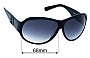 Sunglass Fix Replacement Lenses for Fendi FS 472M - 68mm Wide 