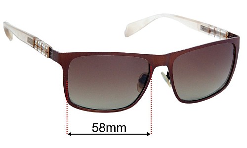 Guess GF0169 Replacement Lenses 58mm wide 