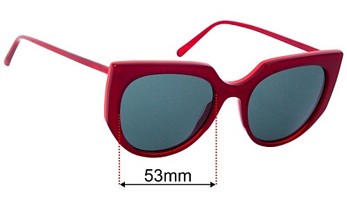 Marni ME626S Ersatzlinsen 53mm wide 