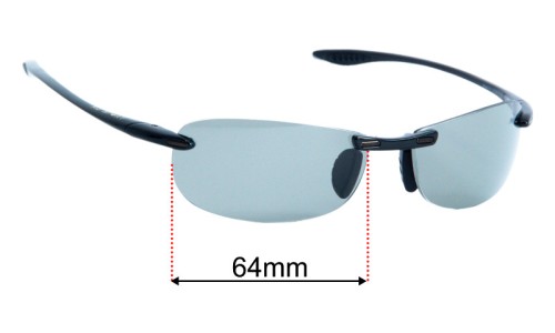 Maui Jim MJ905 Makaha - Rx  Sunglasses Replacement Lenses 64mm wide 