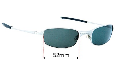 Oakley Square Wire 2.0 Replacement Lenses 52mm wide 