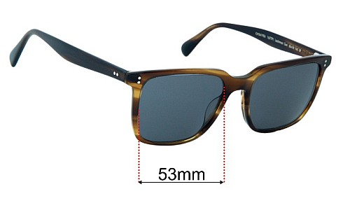 Sunglass Fix Replacement Lenses for Oliver Peoples OV5419SU Lachman Sun - 53mm Wide Oliver Peoples OV5419SU Lachman Sun Replacement Lenses 53mm wide