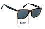 Sunglass Fix Replacement Lenses for Oliver Peoples OV5419SU Lachman Sun - 53mm Wide 
