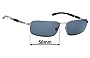 Sunglass Fix Replacement Lenses for Police S9525 - 58mm Wide 