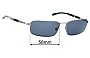 Sunglass Fix Lentes de Repuesto para Police S9525 - 58mm Wide 