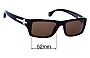 Sunglass Fix Verres de Remplacement pour Police Tribeca S1712 - 52mm Wide 