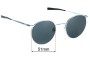 Sunglass Fix Replacement Lenses for Randolph Engineering P3032 - 51mm Wide 