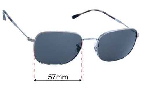 Ray Ban RB3706 Replacement Lenses 57mm wide 