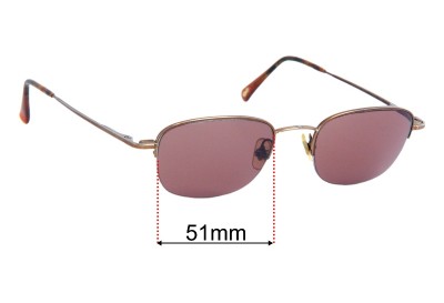 Ray Ban RB6043 Replacement Lenses 51mm wide 
