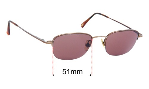 Ray Ban RB6043 Replacement Lenses 51mm wide 
