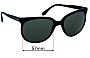 Sunglass Fix Replacement Lenses for Ray Ban Cats - 57mm Wide 