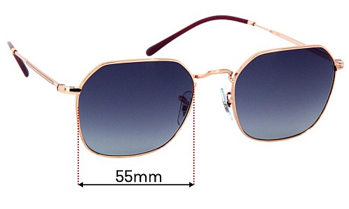 Ray Ban RB3694 Jim Replacement Lenses 55mm wide 