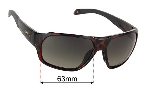 Smith Deckboss Replacement Lenses 63mm wide 
