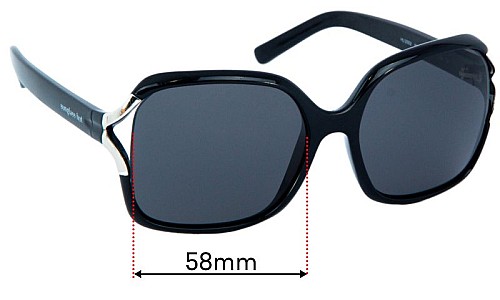 Sunglass Hut HU 2002 Replacement Lenses 58mm wide 