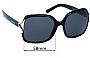 Sunglass Fix Replacement Lenses for Sunglass Hut HU 2002 - 58mm Wide 