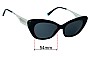 Sunglass Fix Replacement Lenses for Tiffany & Co TF 4158 Diamond Point - 54mm Wide 