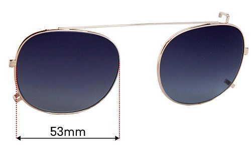 Titanium Optix  Heritage Replacement Lenses 53mm wide 