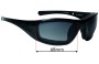 Sunglass Fix Replacement Lenses for Wiley X H-D Tank - 68mm Wide 
