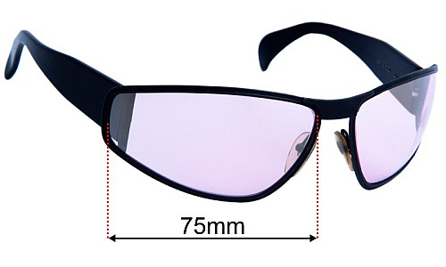 Alain Mikli 3214 Replacement Lenses 75mm wide 