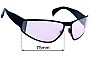 Sunglass Fix Replacement Lenses for Alain Mikli 3214 - 75mm Wide 