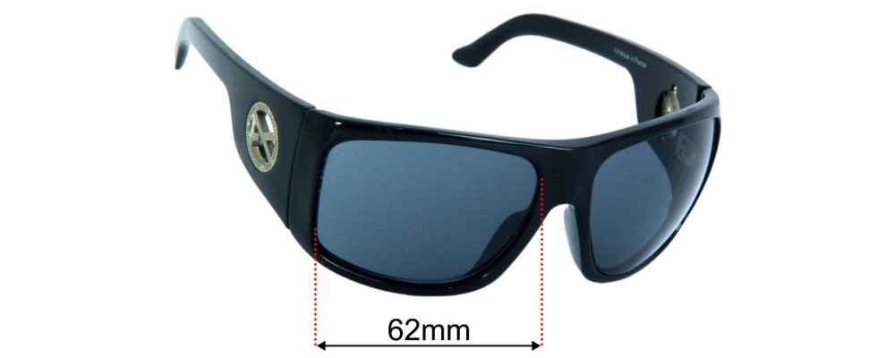 Sunglass Fix Replacement Lenses for Anon Comrade - 62mm Wide - Side View
