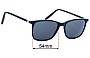 Sunglass Fix Replacement Lenses for Blair & Quinn Juneau - 54mm Wide 