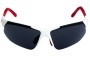 Bolle Breakaway Replacement Lenses 74mm wide - Front View 