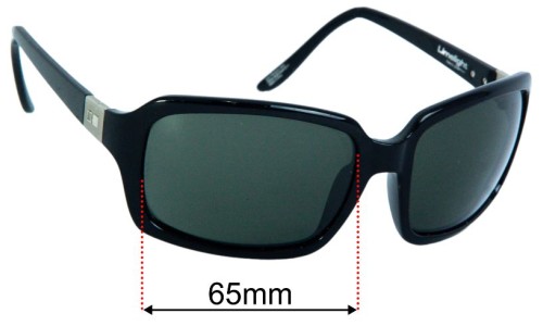 Cancer Council Balmain Replacement Lenses 65mm wide - Side View 