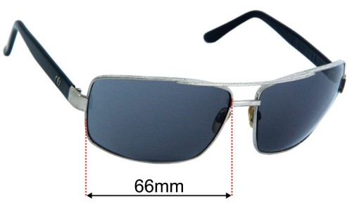 Electric Ohm Replacement Lenses 66mm wide - Side View 
