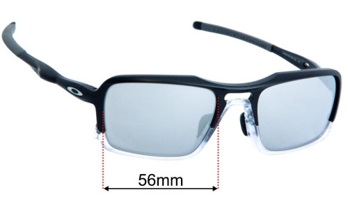 Oakley Triggerman OO9314 Replacement Lenses 56mm wide - Side View 