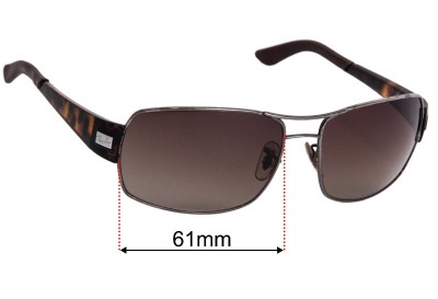 Ray Ban RB3426 Replacement Lenses 61mm wide 