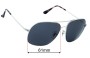 Sunglass Fix Replacement Lenses for Ray Ban RB3587-CH - 61mm Wide 