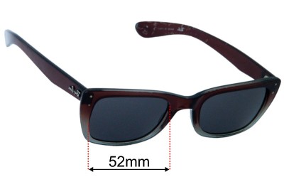 Ray Ban RB4148 Replacement Lenses 52mm wide 